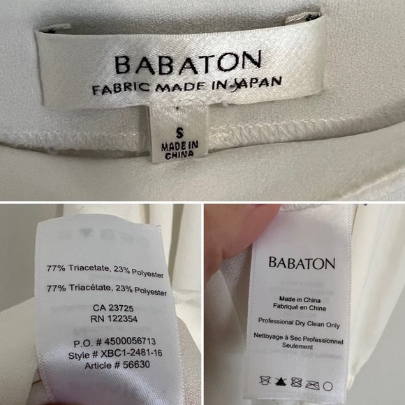 Aritzia Babaton Rodrigo Blouse Off Shoulder White Blouse - Picture 15 of 15